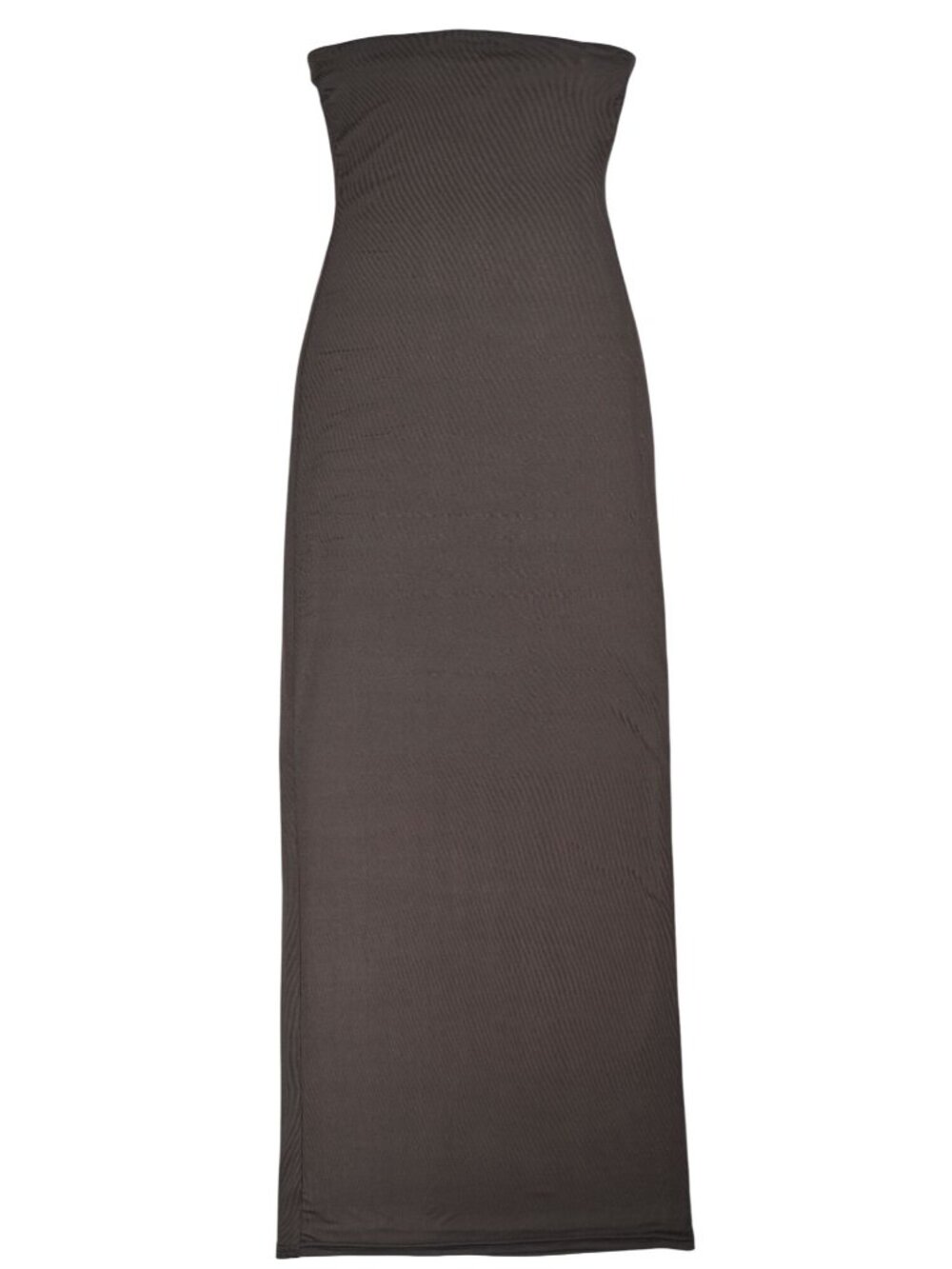 Glassons Natasha Oakley Strapless Maxi Dress in Brown